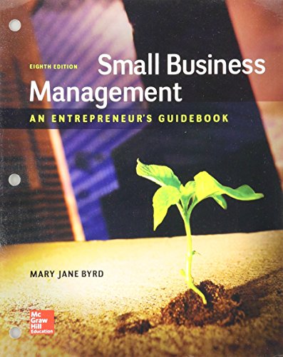 Loose Leaf Small Business Management An Entrepreneurs Guidebk 8e