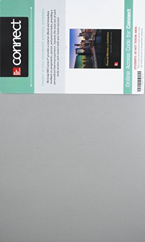 Connect Access Card For Financial Markets & Institutions 7e