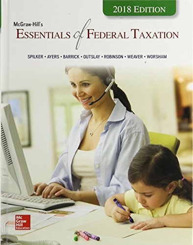 Gen Combo Mcgraw Hills Essentials Of Federal Taxation 2018; Connect Access Card 9e