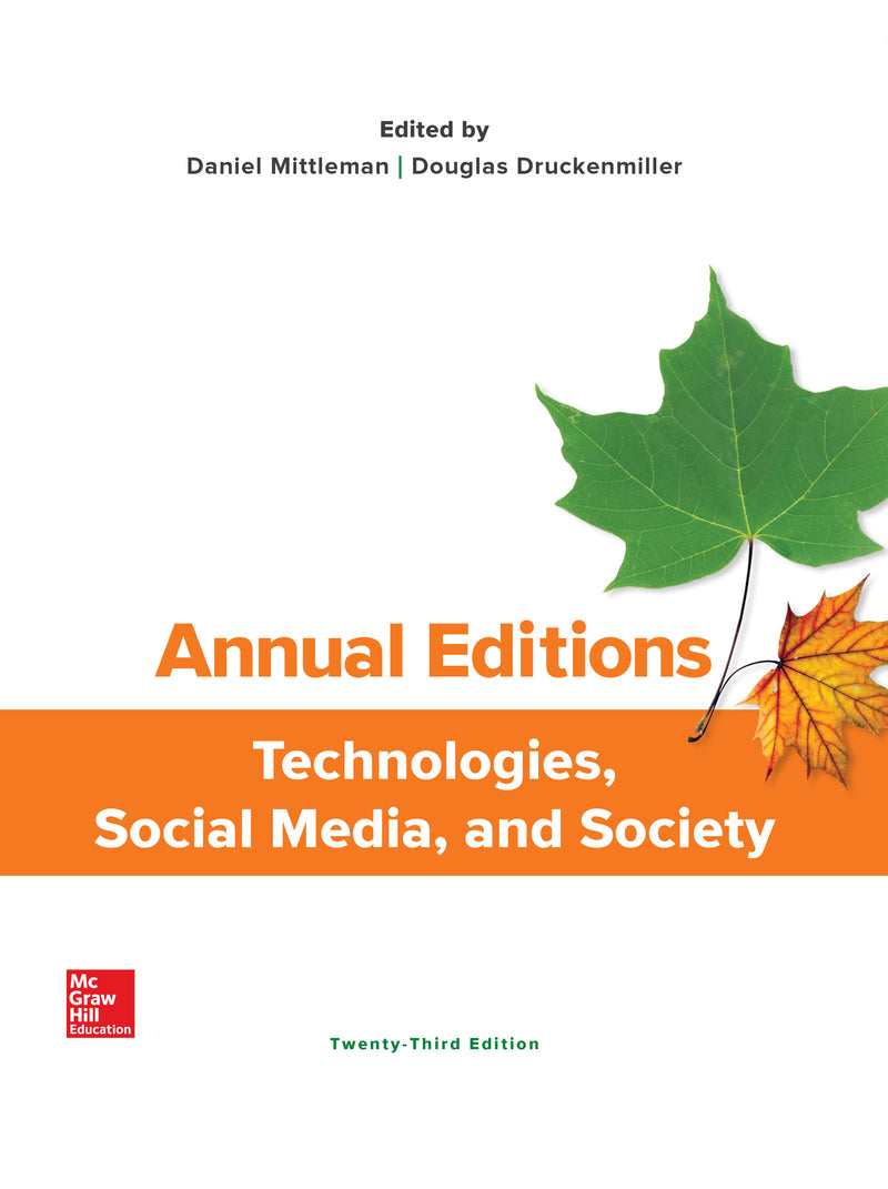 Annual Editions Technologies Social Media & Society 23e