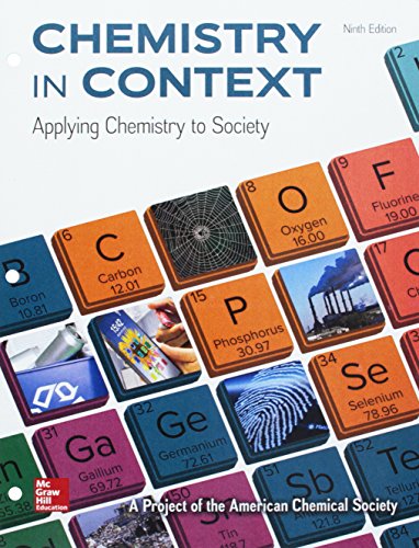 Package Loose Leaf For Chemistry In Context With Connect Access Card & Lab Manual 9e