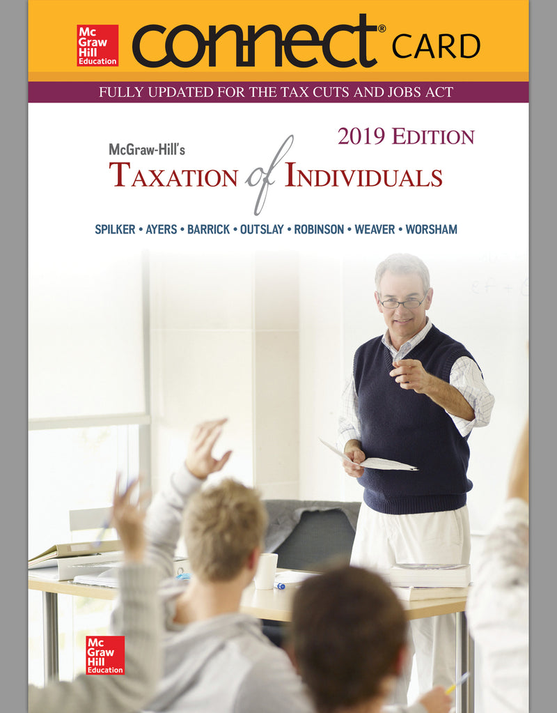 Connect Access Card For Mcgraw Hills Taxation Of Individuals 2019 Edition