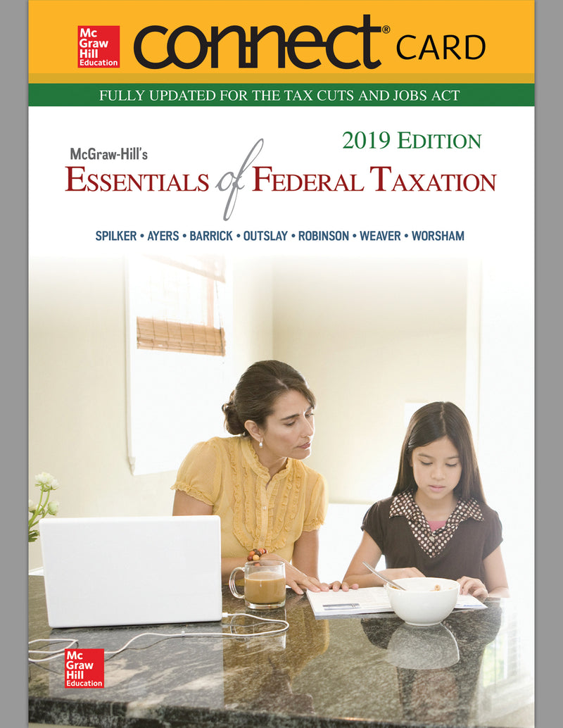 Connect Access Card For Mcgraw Hills Essentials Of Federal Taxation 2019 Edition