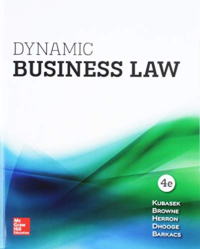 Gen Combo Dynamic Business Law; Connect Access Card 4e