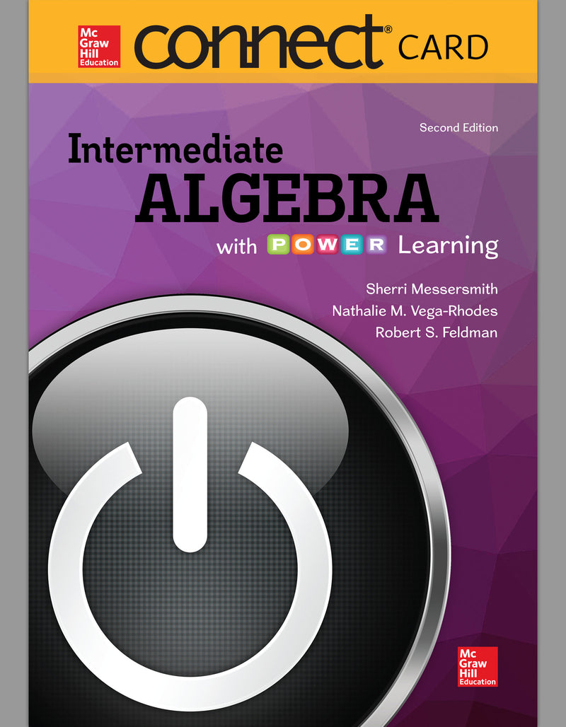 Connect Math Hosted By Aleks 52 Weeks Access Card For Intermediate Algebra With P.o.w.e.r Learning 2e