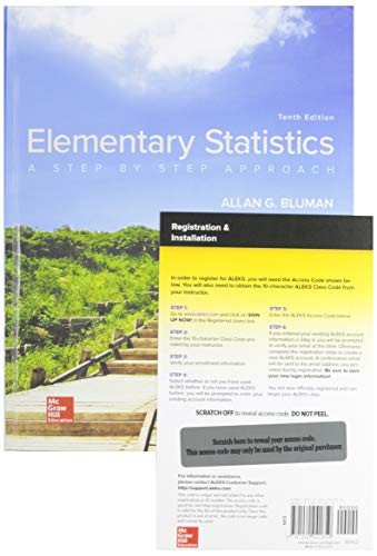 Elementary Statistics A Step By Step Approach With Aleks 360 18 Week Access Card
