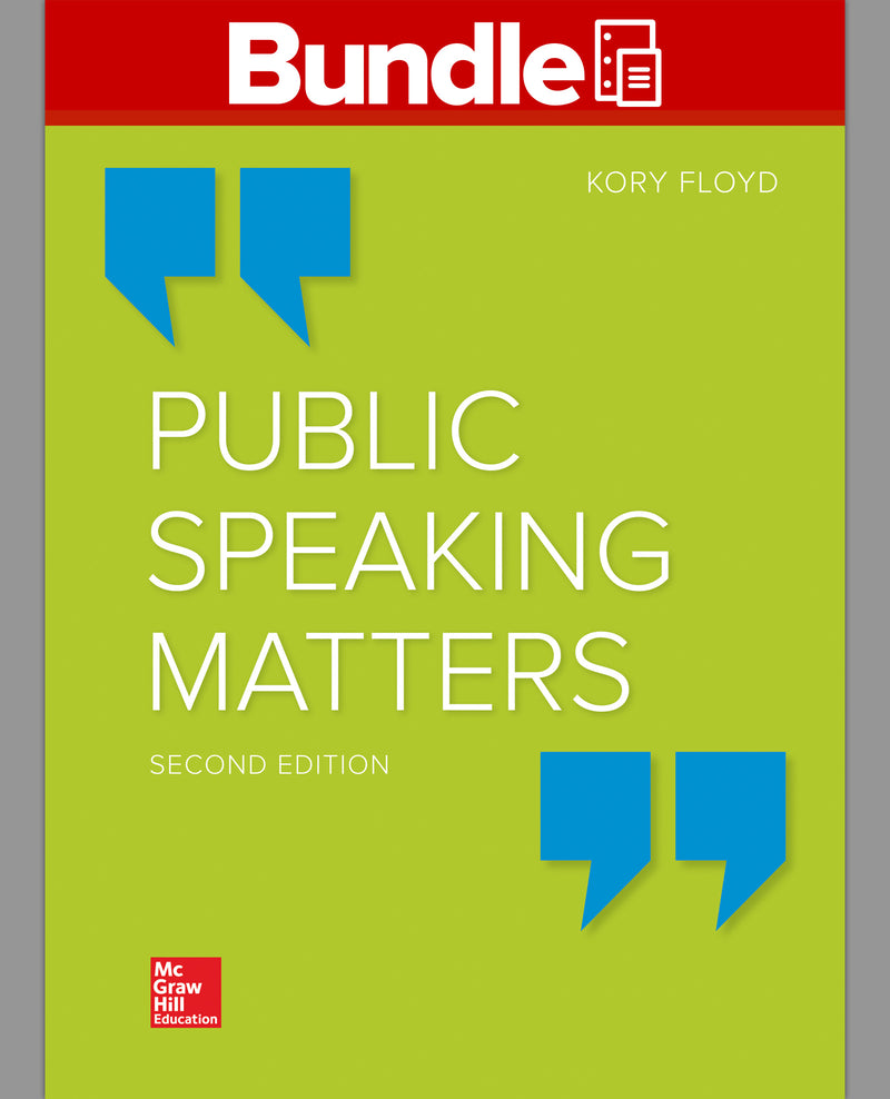 Gen Combo Looseleaf Public Speaking Matters; Connect Access Card 2e