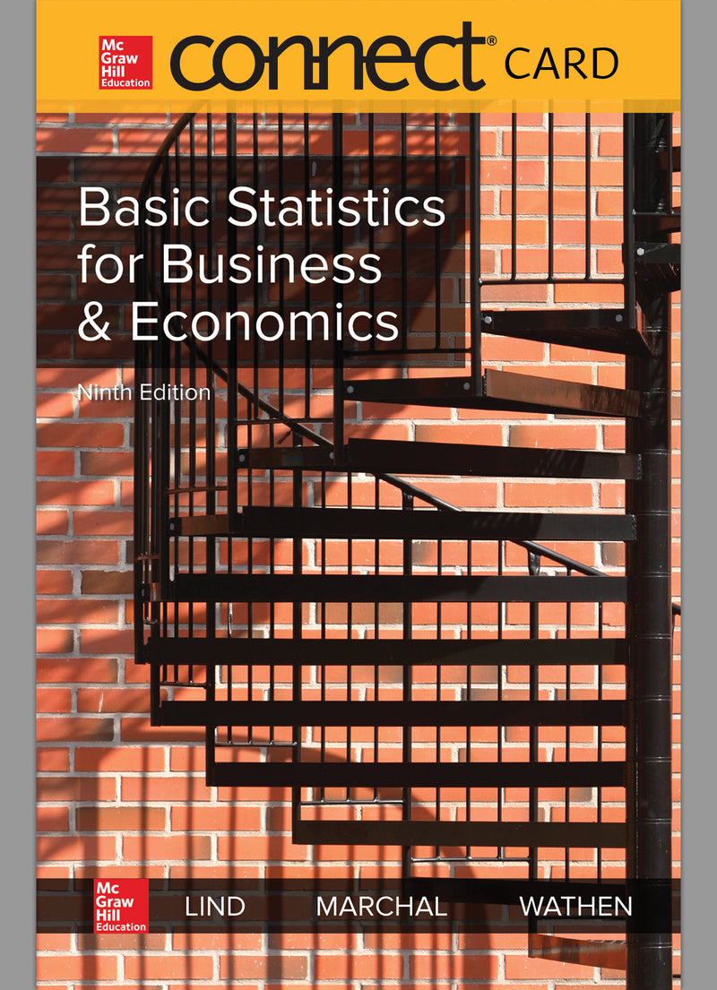Connect Access Card For Basic Statistics For Business & Economics 9e