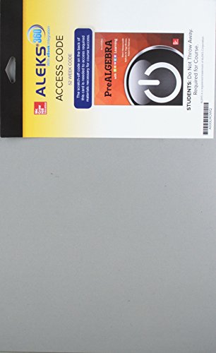Aleks 360 Access Card 52 Weeks For Prealgebra With P.o.w.e.r Learning 2e
