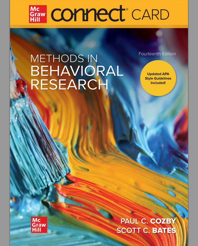 Connect Access Card For Methods In Behavioral Research