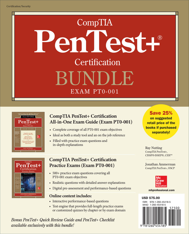 Comptia Pentest+ Certification Bundle Exam Pt0 001