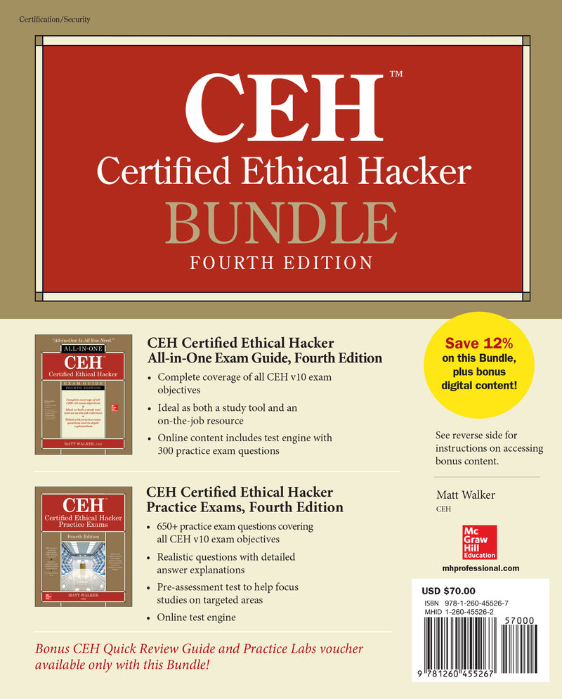 Ceh Certified Ethical Hacker Bundle Fourth Edition 4e