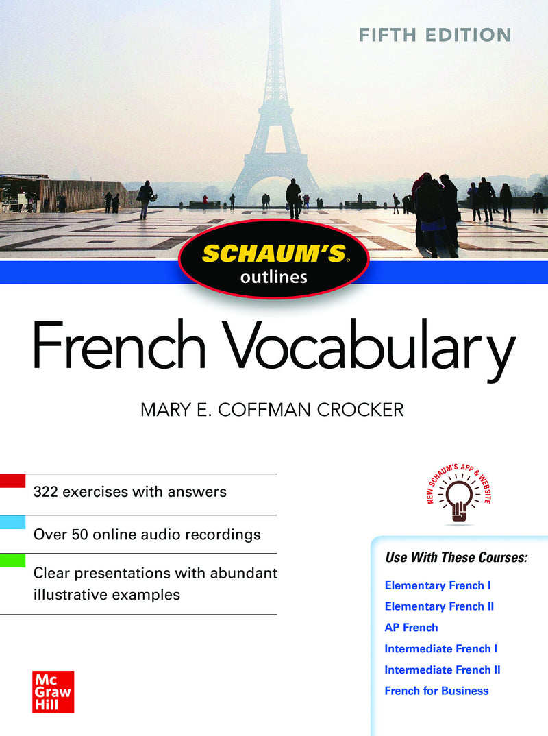 Schaums Outline Of French Vocabulary Fifth Edition 5e