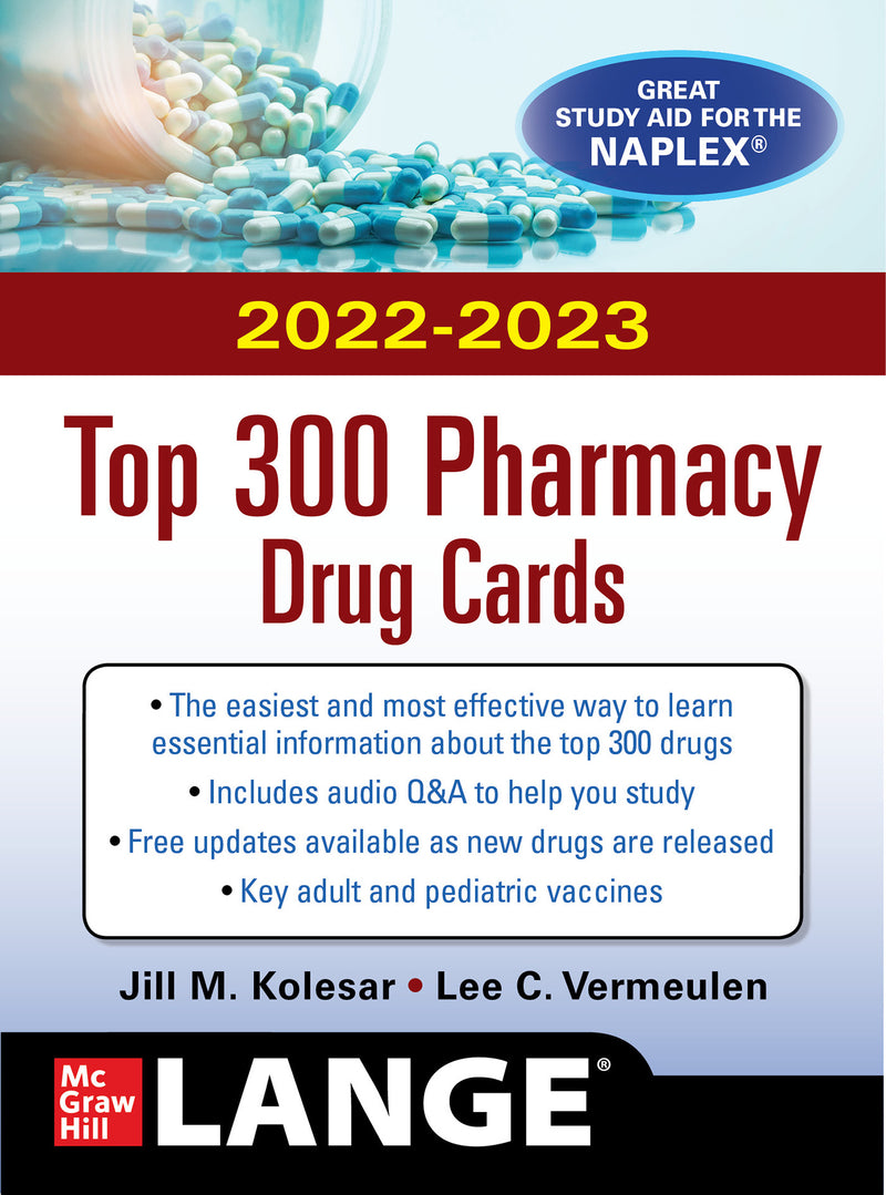 Mcgraw Hills 2022 2023 Top 300 Pharmacy Drug Cards 6e