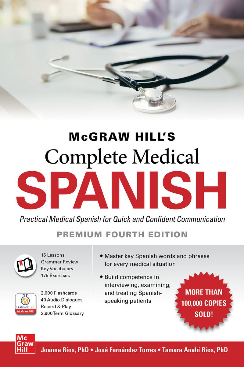 Mcgraw Hills Complete Medical Spanish Premium Fourth Edition 4e