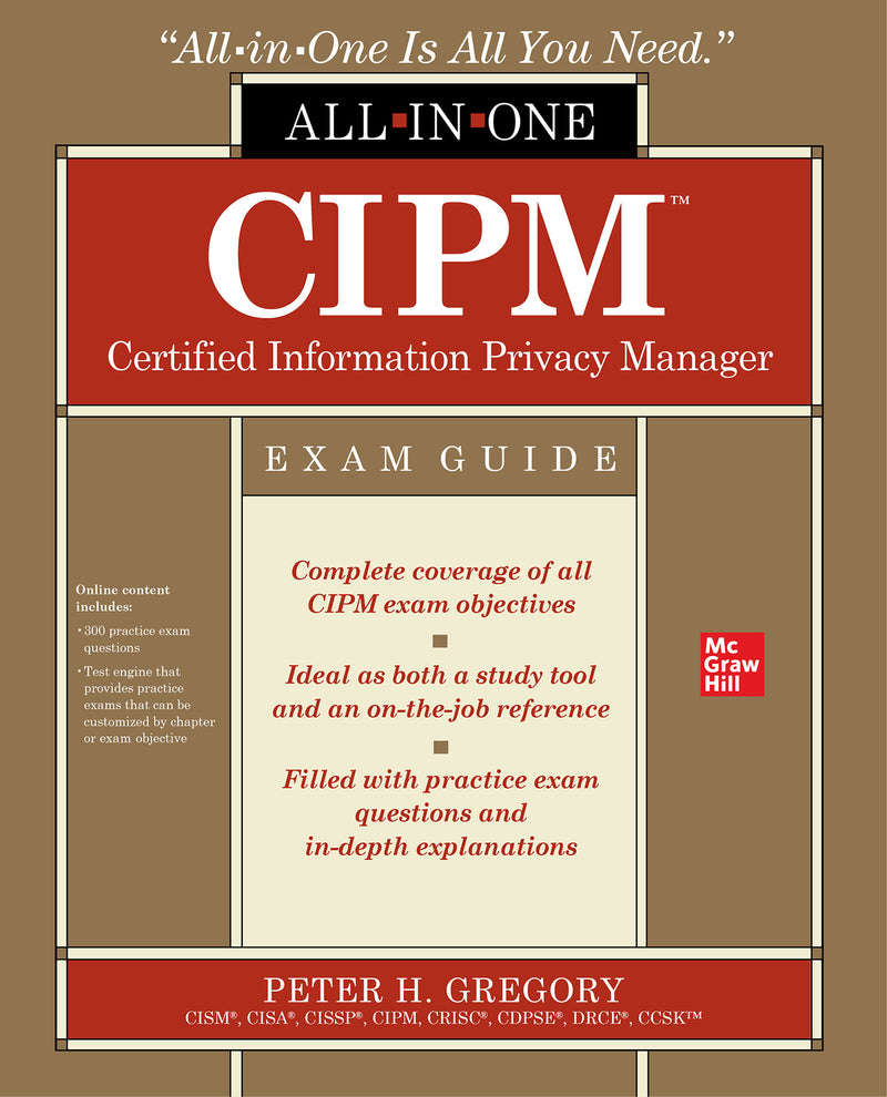 Cipm Certified Information Privacy Manager All In One Exam Guide
