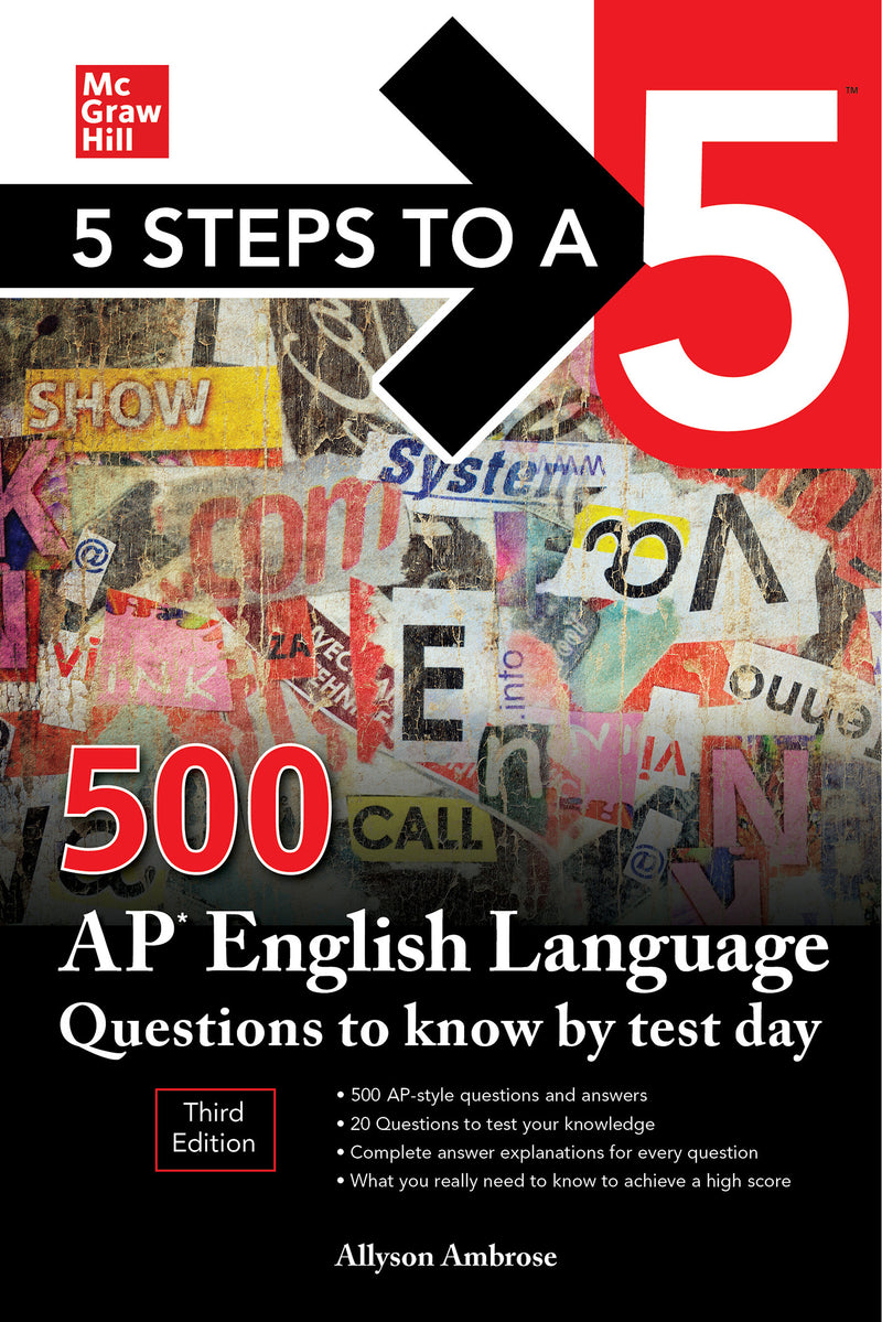 5 Steps To A 5 500 Ap English Language Questions To Know By Test Day Third Edition 3e