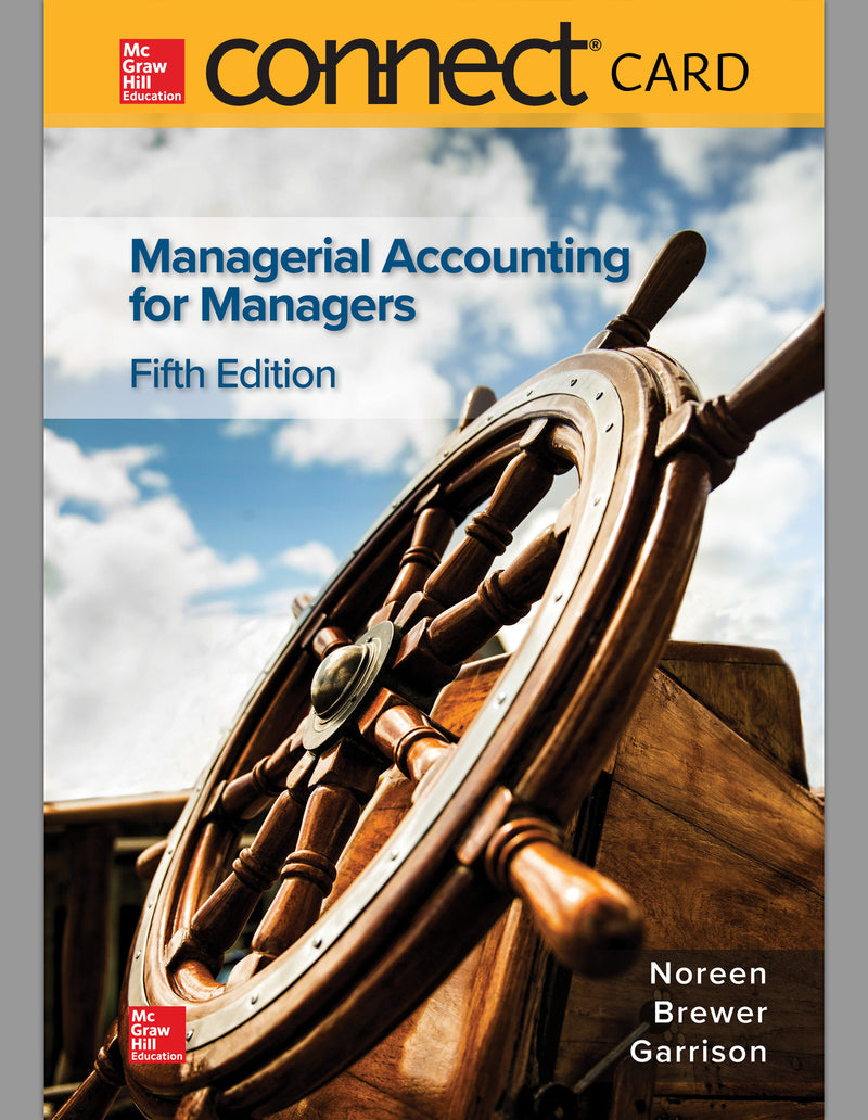 Connect Access Card For Managerial Accounting For Managers 5e