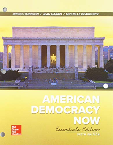 Gen Combo Looseleaf American Democracy Now Ess; Connect Access Card 6e