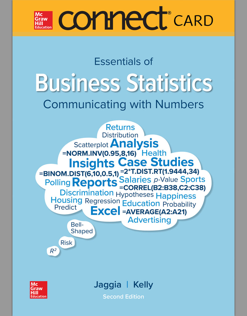 Connect Access Card For Essentials Of Business Statistics 2e