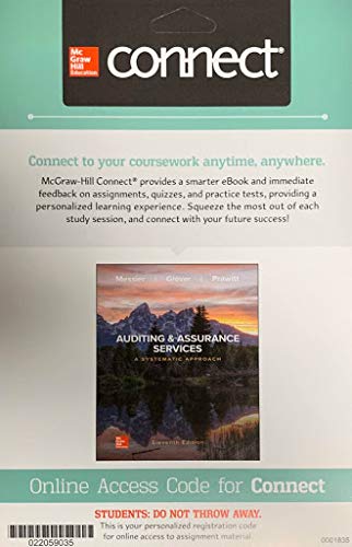Connect Access Card For Auditing & Assurance Services A Systematic Approach