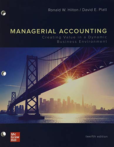 Gen Combo Looseleaf Managerial Accounting With Connect Access Card