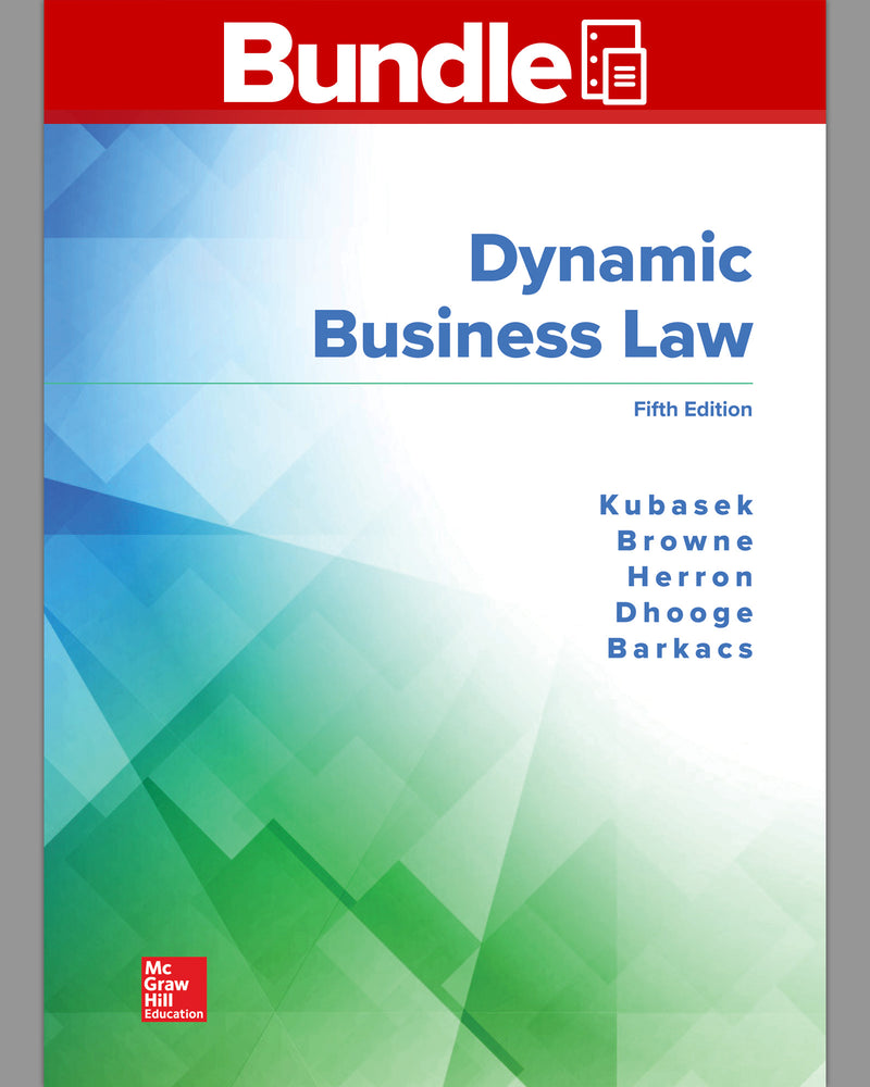 Gen Combo Looseleaf Dynamic Business Law With Connect Access Card 5e