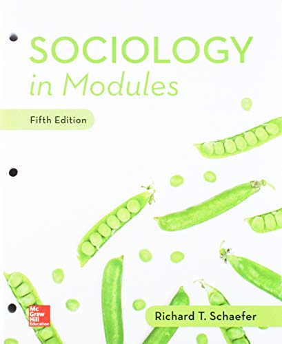 Gen Combo Looseleaf Sociology In Modules; Connect Access Card 5e