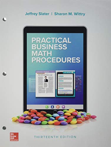 Gen Combo Ll Practical Business Math Procedures With Handbook & Connect Access Card