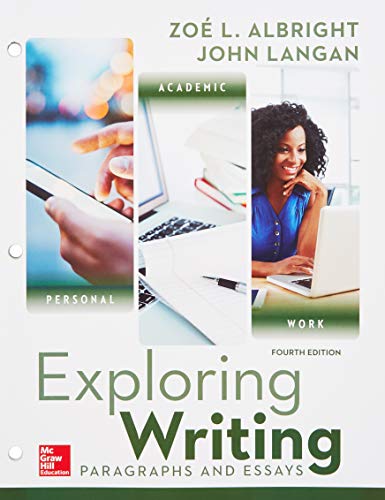 Gen Combo Ll Exploring Writing Paragraphs & Essays; Connect Writing 3.0 Access Card 4e