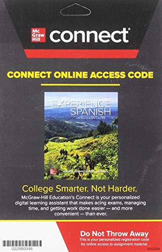 1t Connect Access Card For Experience Spanish 180 Days 3e
