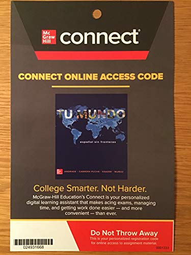 1t Connect Access Card For Tu Mundo 180 Days 2e