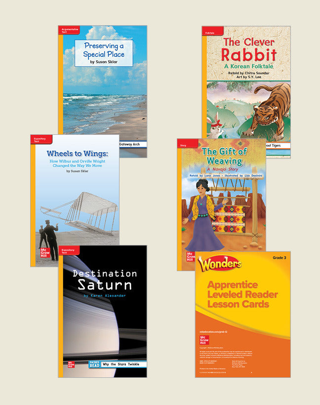 Wonderworks Grade 3 Apprentice Leveled Reader With Lesson Cards Package 6 Each Of 30