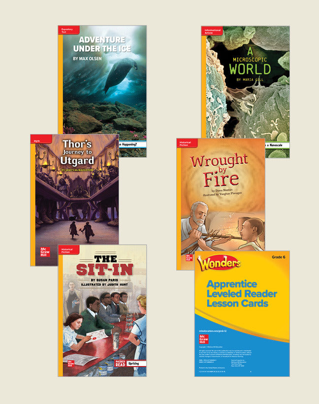 Wonderworks Grade 6 Apprentice Leveled Reader With Lesson Cards Package 6 Each Of 30