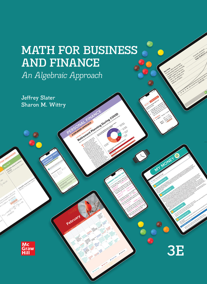 Loose Leaf For Math For Business & Finance An Algebraic Approach 3e