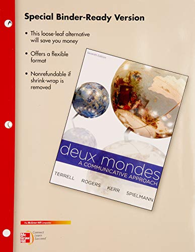 Gen Combo Loose Leaf Deux Mondes; Connect Access Card 7e