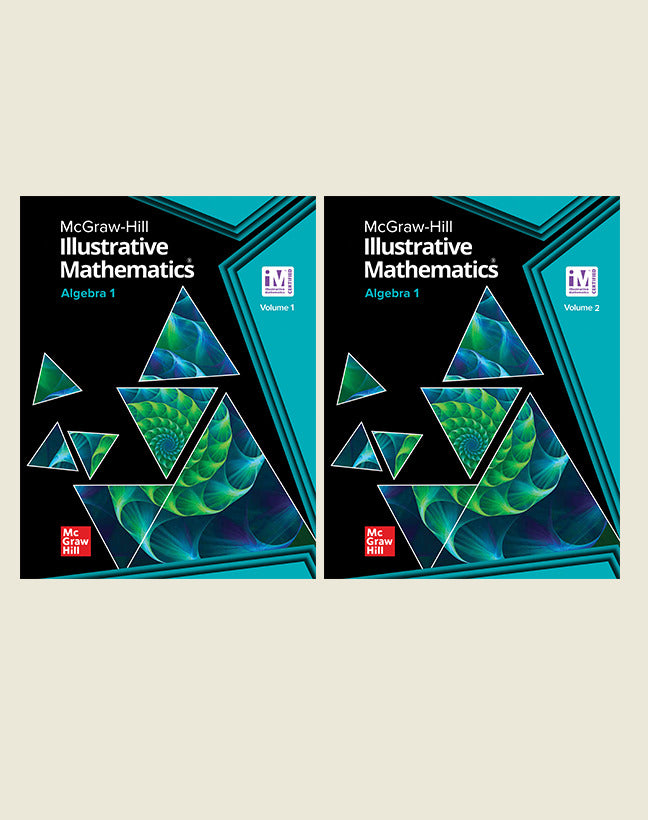Illustrative Mathematics Algebra 1 Student Edition Bundle Vols 1 & 2