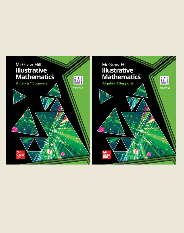 Illustrative Mathematics Algebra 1 Supports Student Edition Bundle Vols 1 & 2