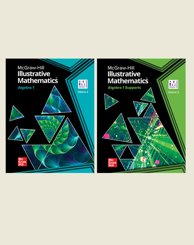 Illustrative Mathematics Algebra 1 & Algebra 1 Supports Student Edition Volume 2 Bundle