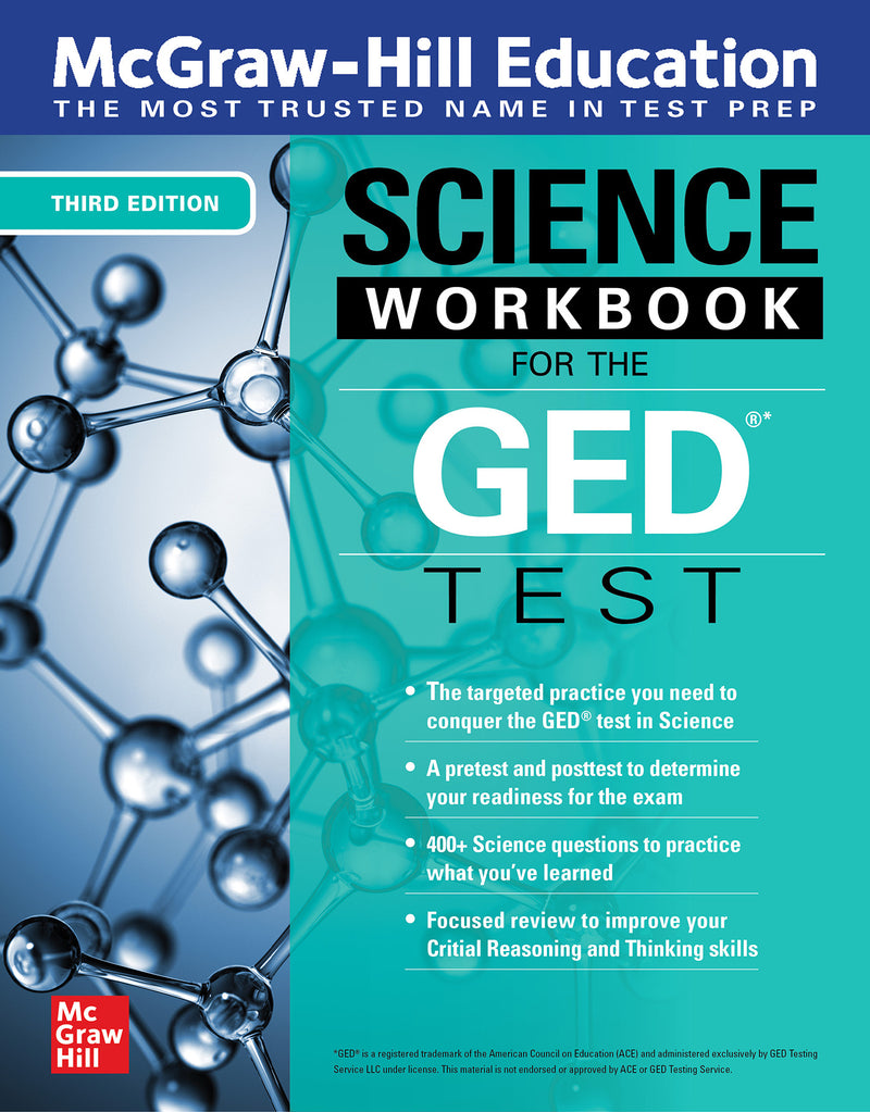 Mcgraw Hill Education Science Workbook For The Ged Test Third Edition 3e