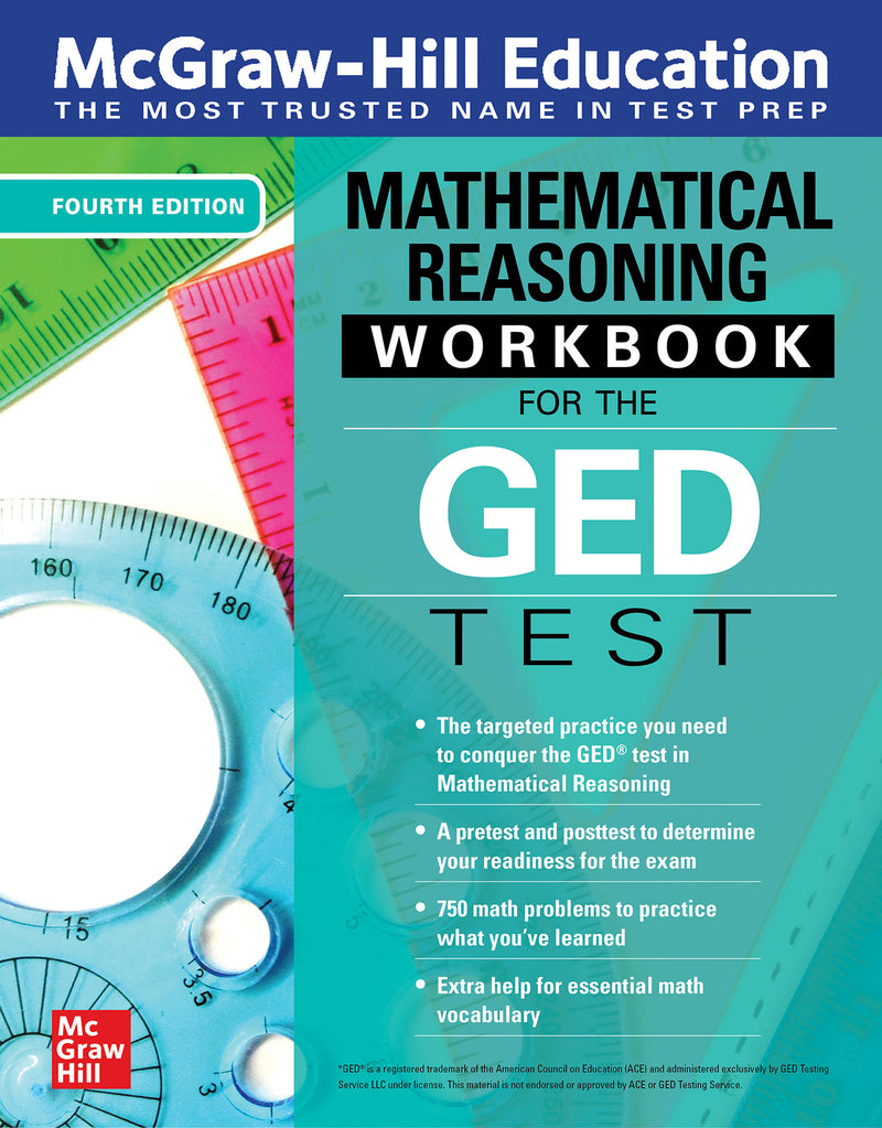 Mcgraw Hill Education Mathematical Reasoning Workbook For The Ged Test Fourth Edition 4e