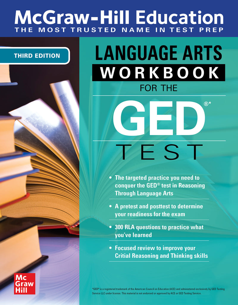 Mcgraw Hill Education Language Arts Workbook For The Ged Test Third Edition 3e