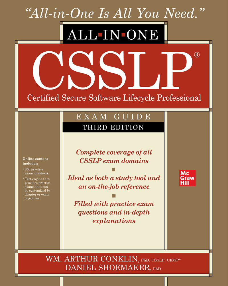 Csslp Certified Secure Software Lifecycle Professional All In One Exam Guide Third Edition 3e