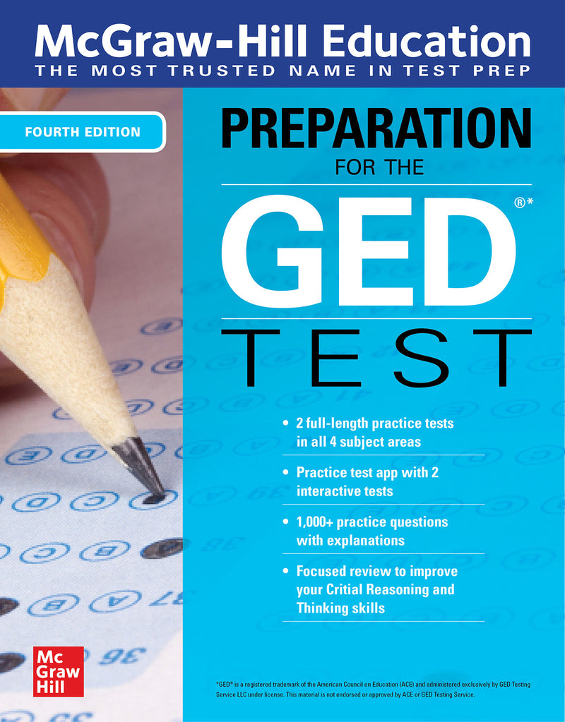 Mcgraw Hill Education Preparation For The Ged Test Fourth Edition 4e