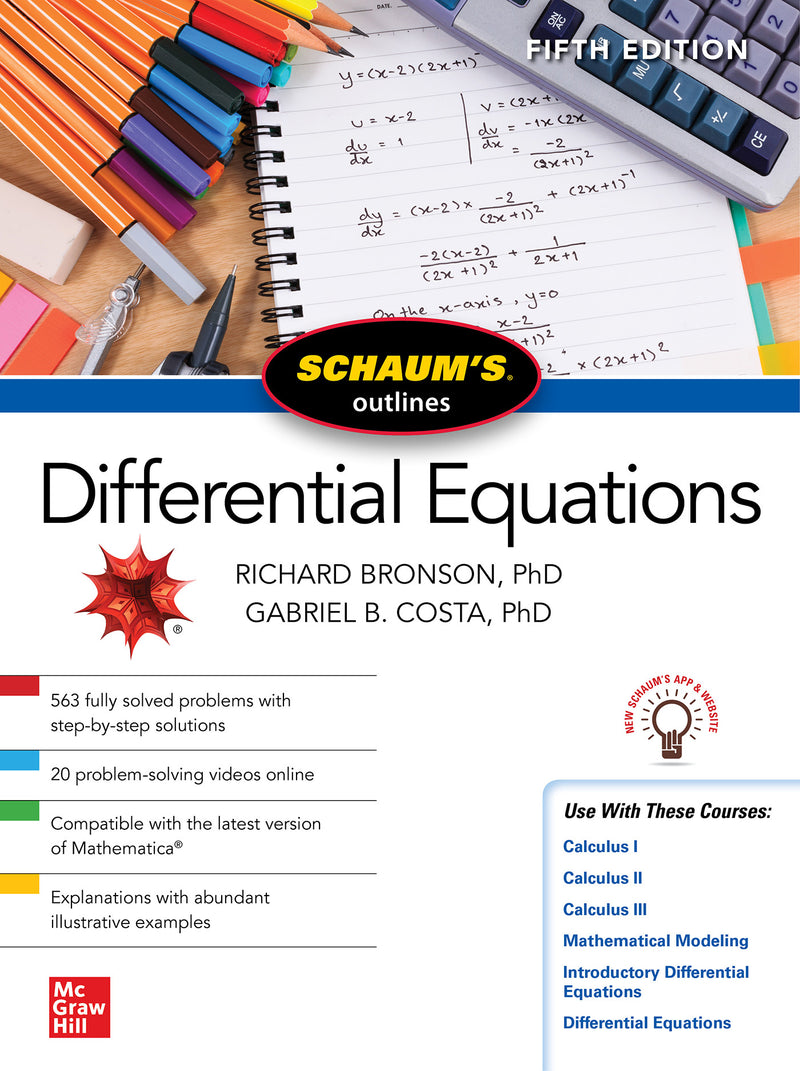 Schaums Outline Of Differential Equations Fifth Edition 5e