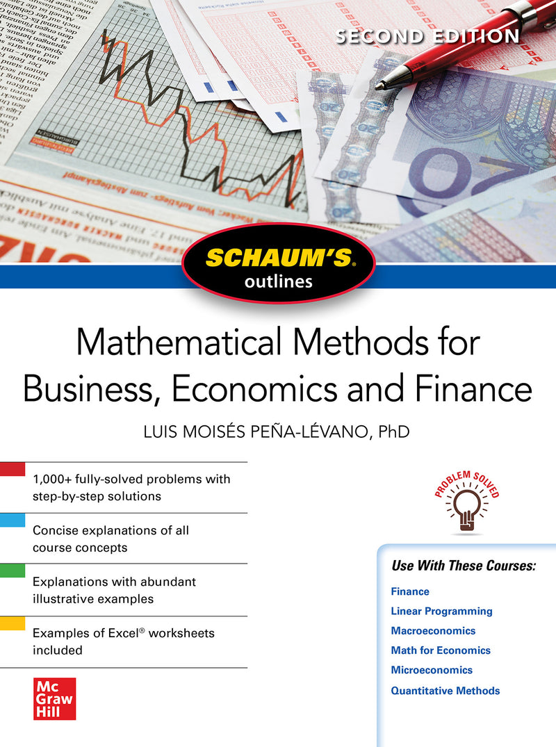 Schaums Outline Of Mathematical Methods For Business Economics & Finance Second Edition 2e