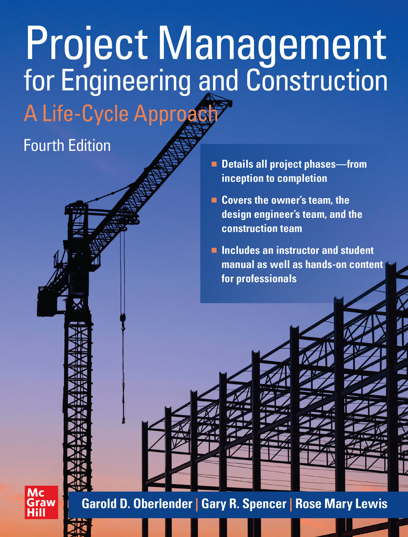 Project Management For Engineering & Construction A Life Cycle Approach Fourth Edition 4e