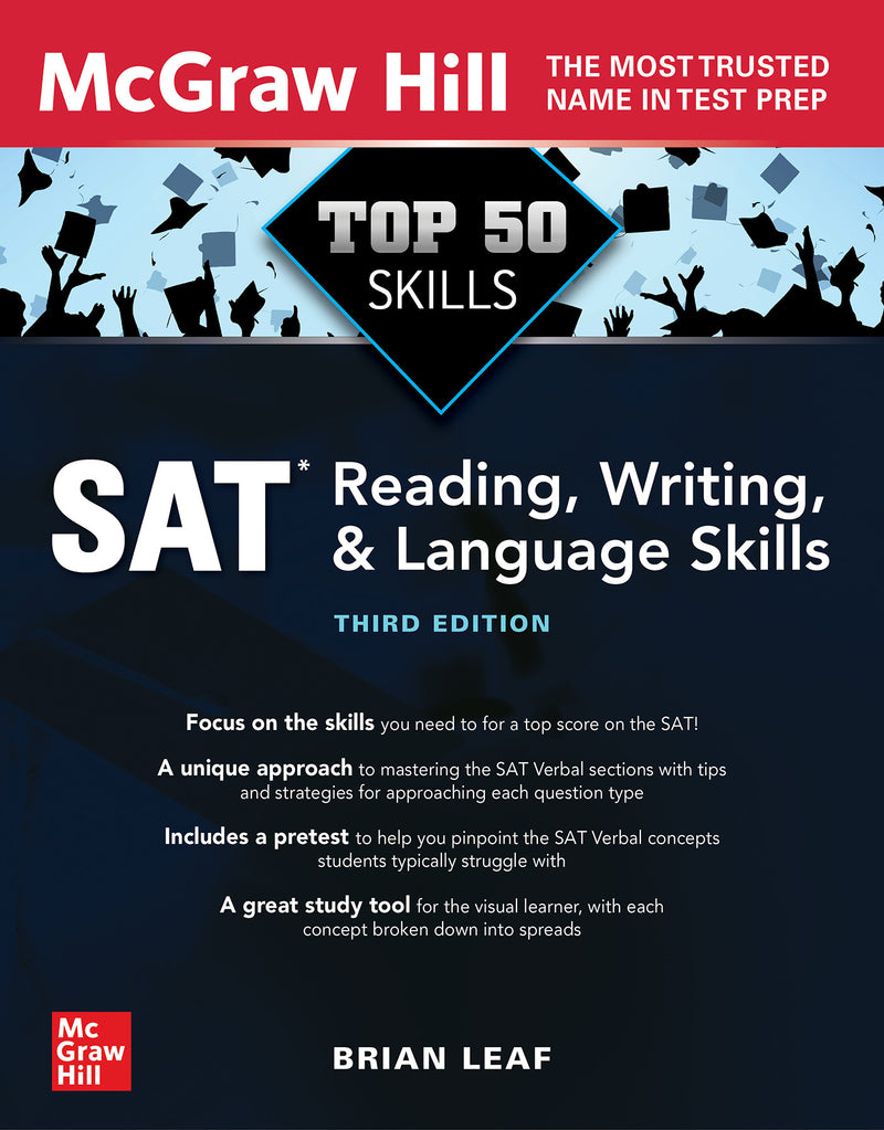 Top 50 Sat Reading Writing & Language Skills Third Edition 3e
