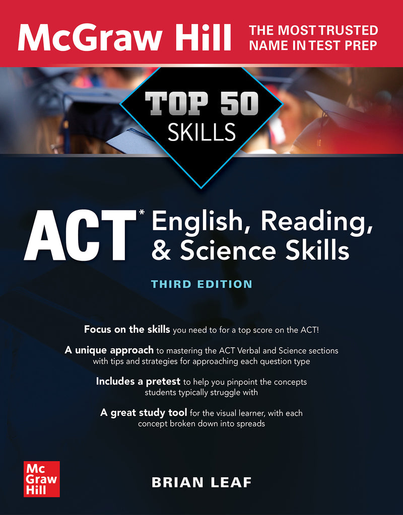 Top 50 Act English Reading & Science Skills Third Edition 3e