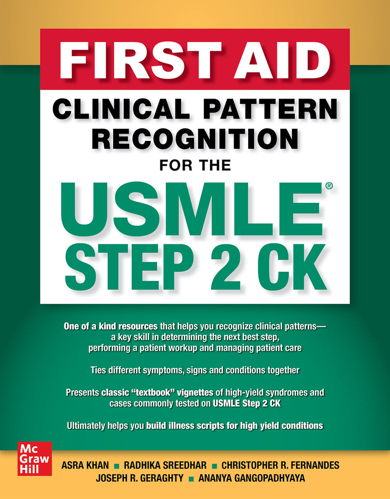 First Aid Clinical Pattern Recognition For The Usmle Step 2 Ck